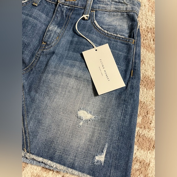 NWT Flying Monkey Black Label Denim Skirt Sz 25 - Picture 8 of 10